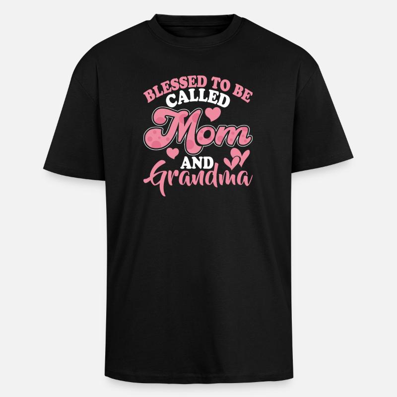 Oma Geschenk Weihnachtsgeschenke Großmutter  - Oversized Heavyweight Unisex T-Shirt - Schwarz