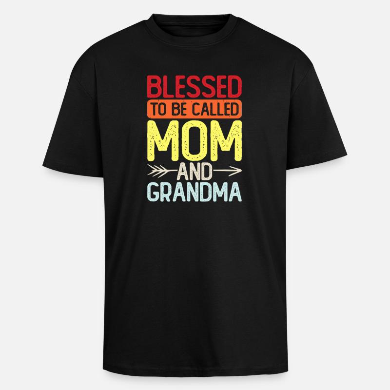 Oma Geschenk Weihnachtsgeschenke Großmutter  - Oversized Heavyweight Unisex T-Shirt - Schwarz