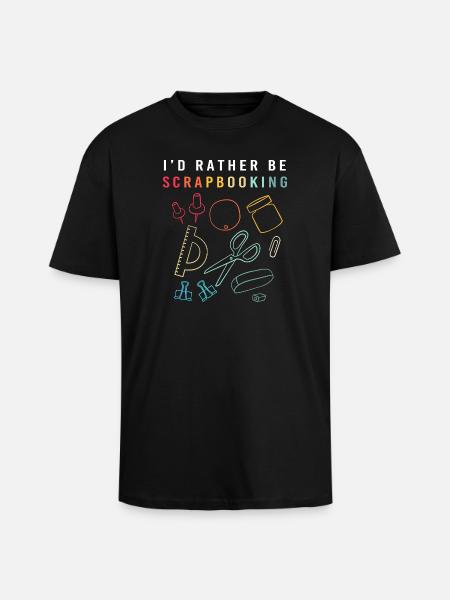 Scrapbook Scrapbooking - Unisex Oversized Heavyweight T-shirt - black