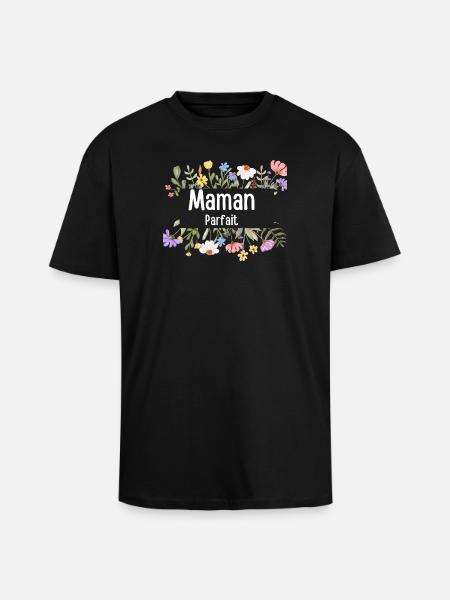 Perfekte Blumenmutter - Oversized Heavyweight Unisex T-Shirt - Schwarz