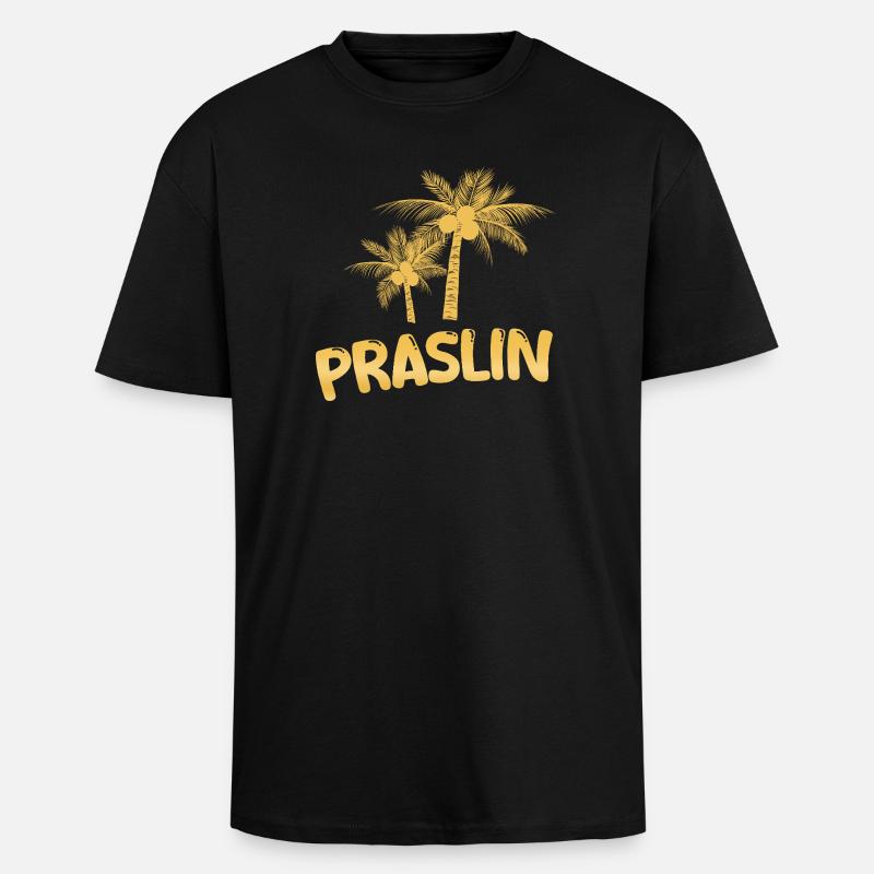 Gift for Praslin - Unisex Oversized Heavyweight T-shirt - black