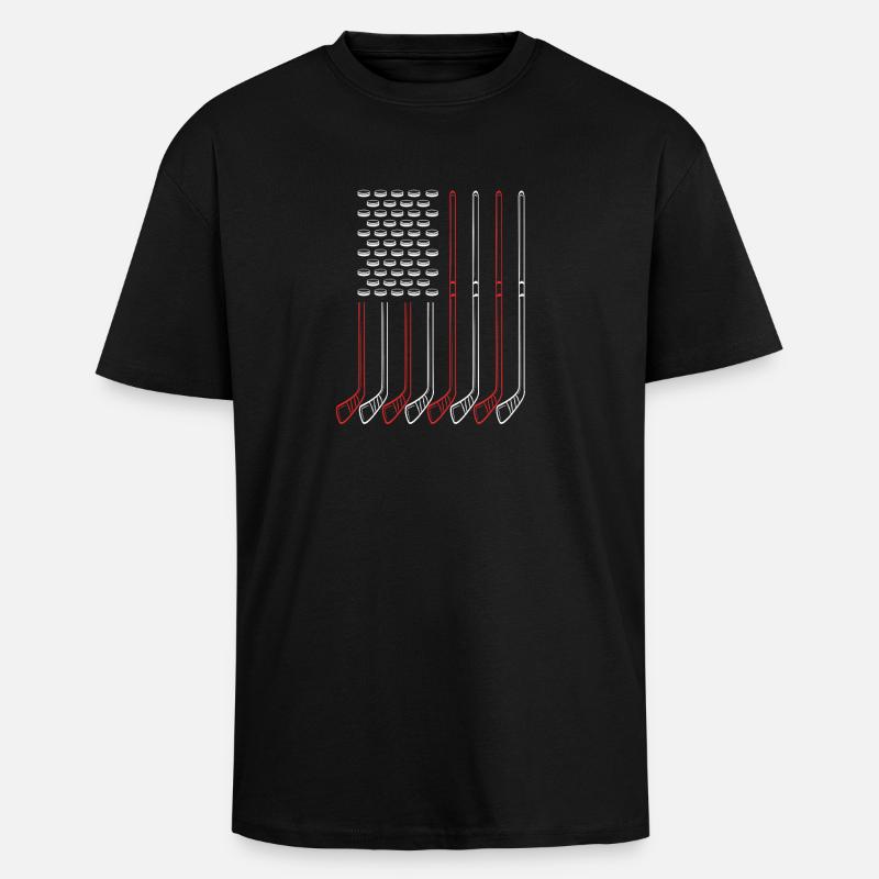 Para Eishockey Handicap - Oversized Heavyweight Unisex T-Shirt - Schwarz