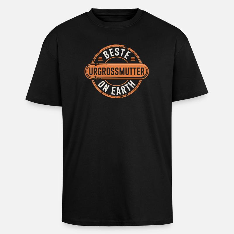 Beste Urgrossmutter Oma Geschenk - Oversized Heavyweight Unisex T-Shirt - Schwarz