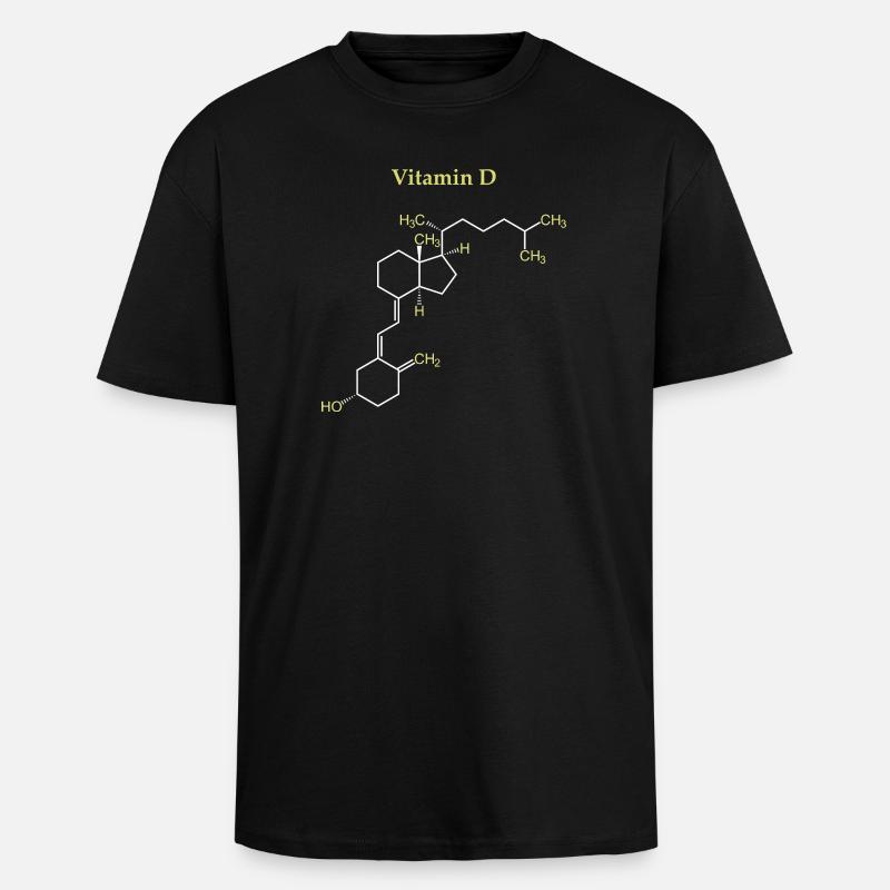 Structure Vitamine D - T-shirt unisexe oversize épais - noir
