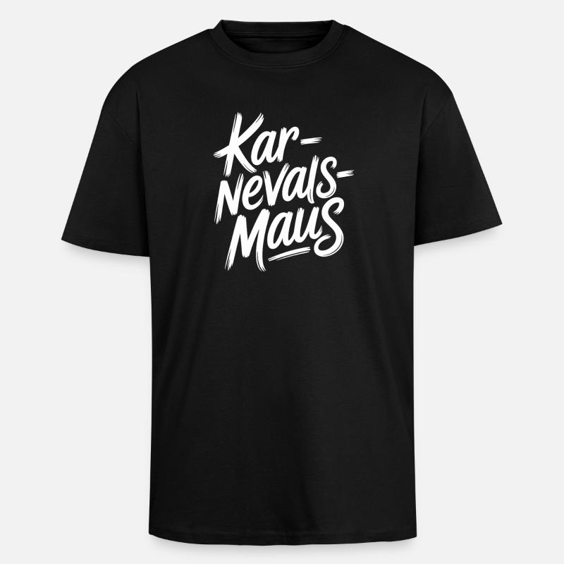 Karnevalsmaus Karneval Köln Kölner Karnevals Maus - Oversized Heavyweight Unisex T-Shirt - Schwarz