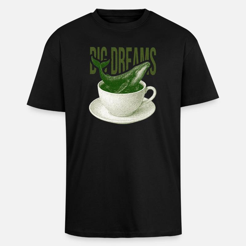Dreams Tide Cup - Oversized Heavyweight Unisex T-Shirt - Schwarz