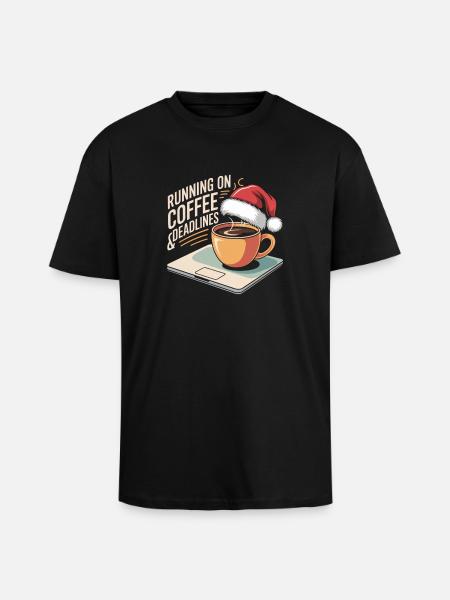 Christmas Office Humor - Unisex Oversized Heavyweight T-shirt - black