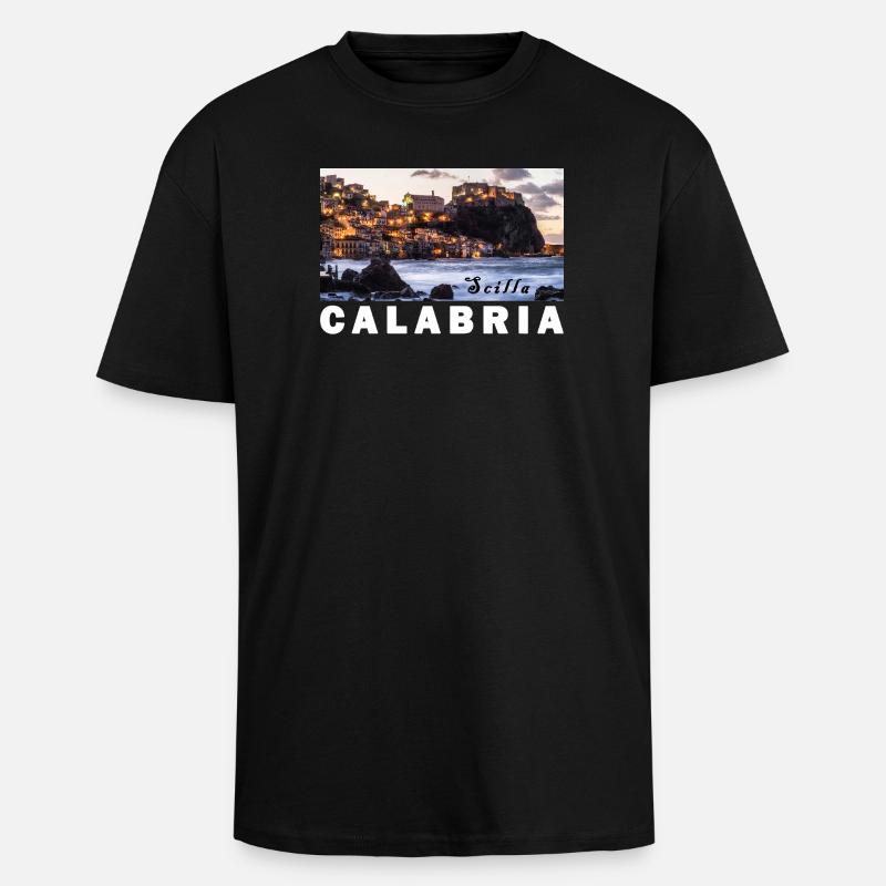 Scilla - Oversized Heavyweight Unisex T-Shirt - Schwarz