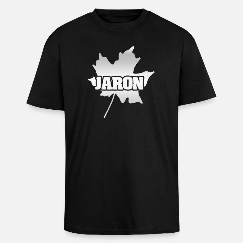 Jaron Jaron - Oversized Heavyweight Unisex T-Shirt - Schwarz