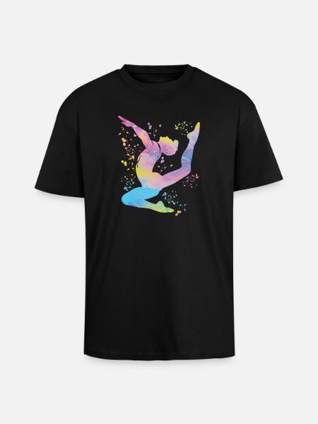 Turner Boden Kunstturnen - Oversized Heavyweight Unisex T-Shirt - Schwarz