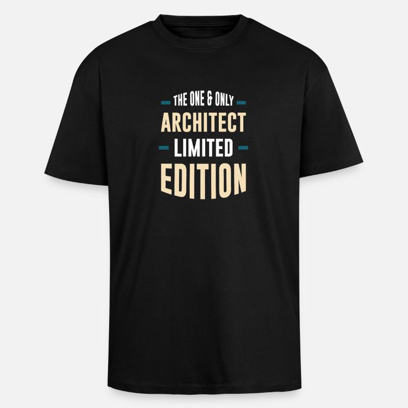 Einzigartiger Architekt Limited Edition - Oversized Heavyweight Unisex T-Shirt - Schwarz