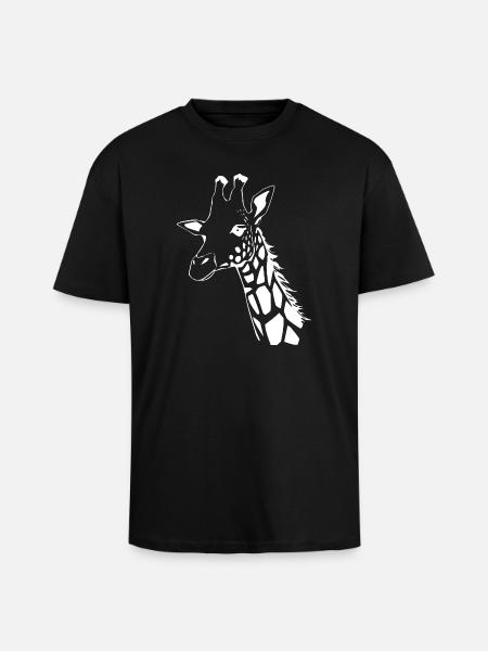 Giraffe Giraffe T-shirt Gift - Unisex Oversized Heavyweight T-shirt - black