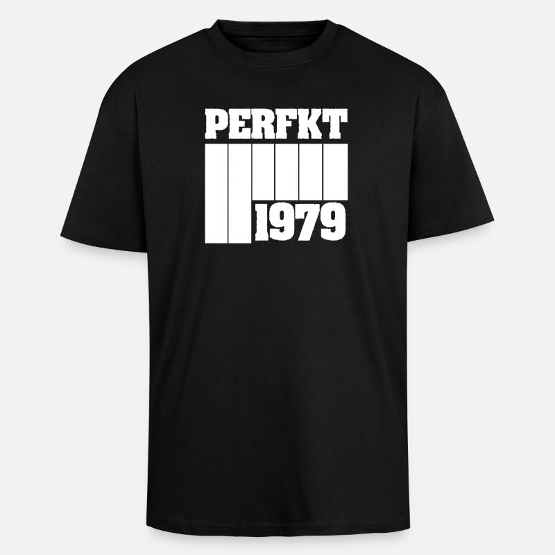 1979 - Oversized Heavyweight Unisex T-Shirt - Schwarz