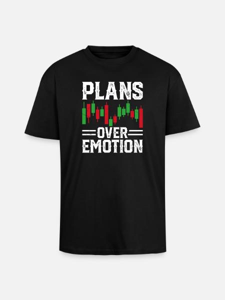 Graphique boursier Trading Crypto Marché boursier - T-shirt unisexe oversize épais - noir
