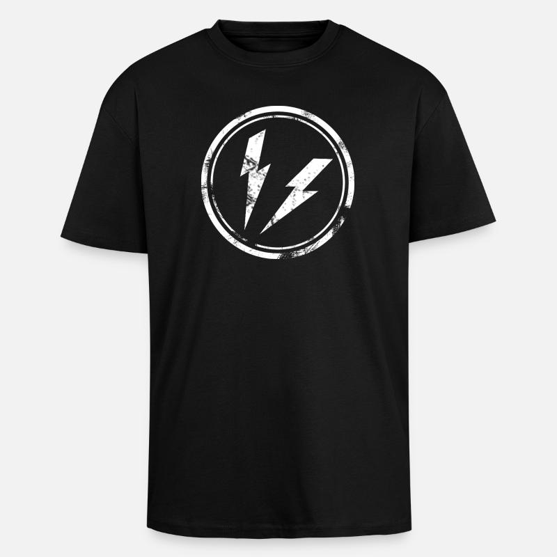 Flash - Oversized Heavyweight Unisex T-Shirt - Schwarz