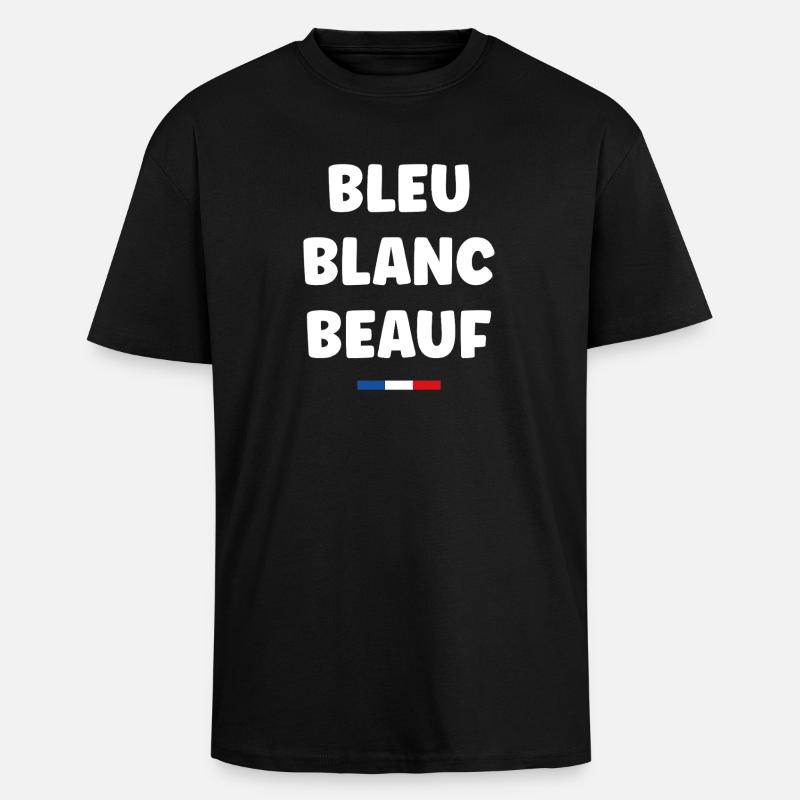beauf - Oversized Heavyweight Unisex T-Shirt - Schwarz