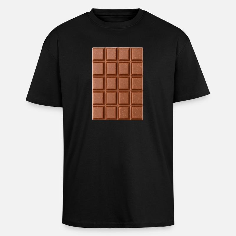 Schokolade - Oversized Heavyweight Unisex T-Shirt - Schwarz