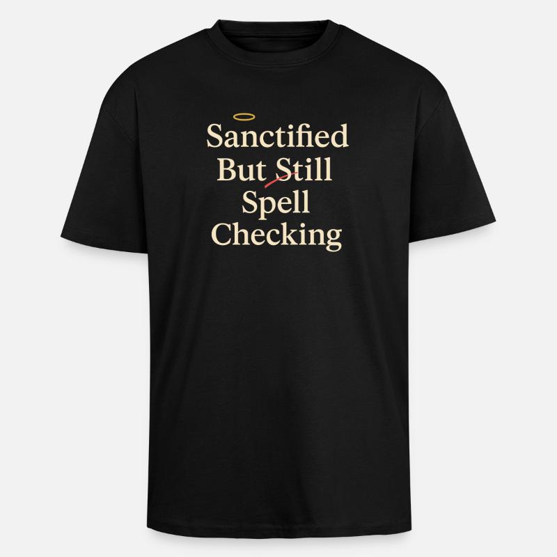 Christlicher Lehrer, Glaubensbasierter - Oversized Heavyweight Unisex T-Shirt - Schwarz