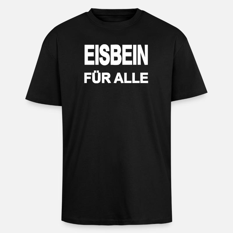 Eisbein - Oversized Heavyweight Unisex T-Shirt - Schwarz