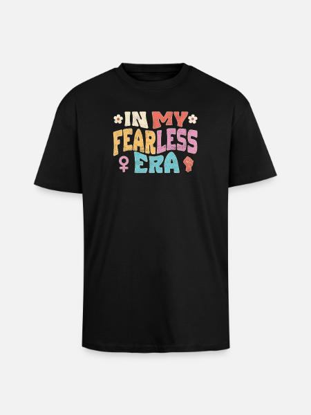 In my Fearless Era - Unisex Oversized Heavyweight T-shirt - black