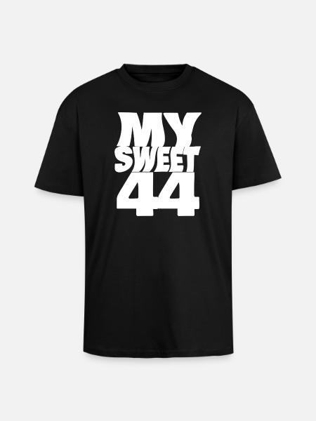 Sweet 44 - Unisex Oversized Heavyweight T-shirt - black