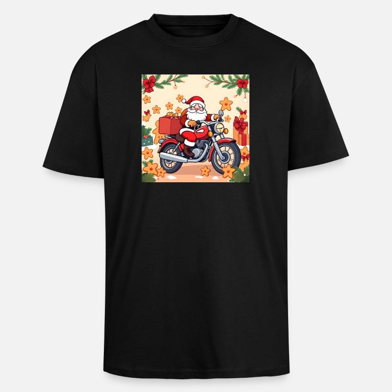 Powered by Gingerbread & Gasoline - Oversized Heavyweight Unisex T-Shirt - Schwarz
