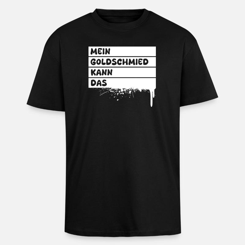 Goldsmith as a profession - Unisex Oversized Heavyweight T-shirt - black