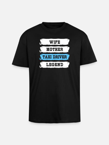 Taxi Driver Taxi - Unisex Oversized Heavyweight T-shirt - black