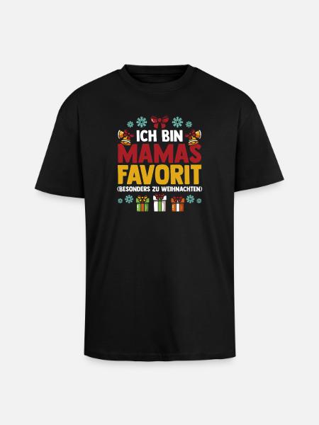 Weihnachtsmann Mamas Favorit Weihnachten - Oversized Heavyweight Unisex T-Shirt - Schwarz