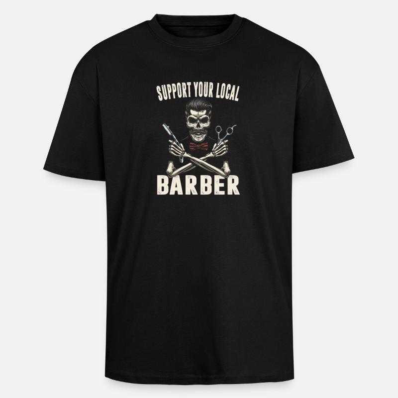Coiffeur Salon Coiffeur Coiffeur Cadeaux - T-shirt unisexe oversize épais - noir