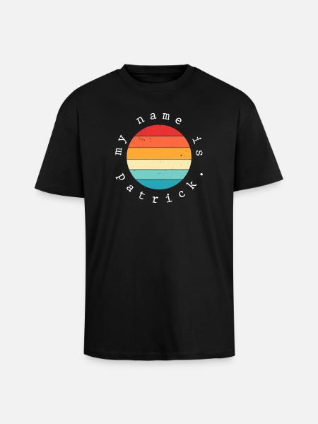 Je m’appelle Patrick - T-shirt unisexe oversize épais - noir