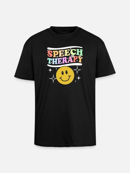 Logopädie Sprachtherapeut Logopäde - Oversized Heavyweight Unisex T-Shirt - Schwarz