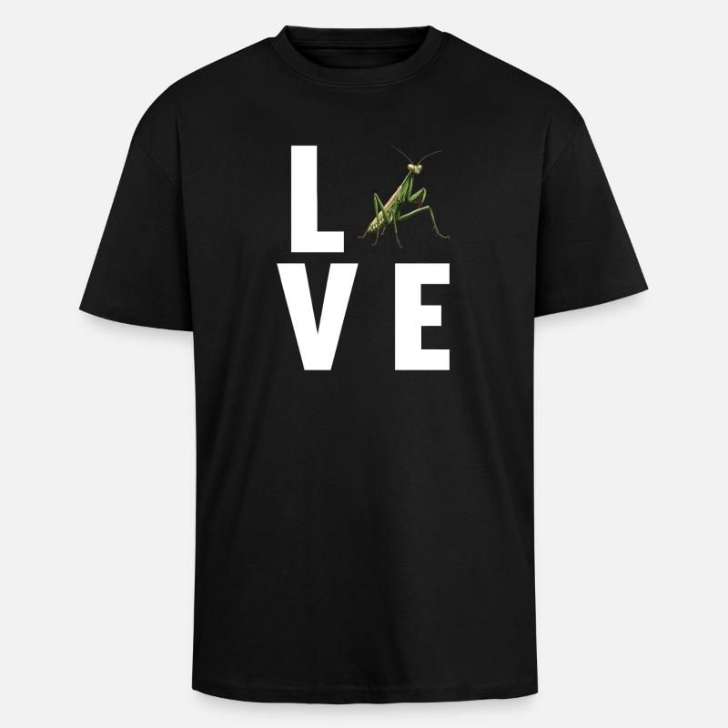 Gottesanbeterinnen Gottesanbeterin - Oversized Heavyweight Unisex T-Shirt - Schwarz