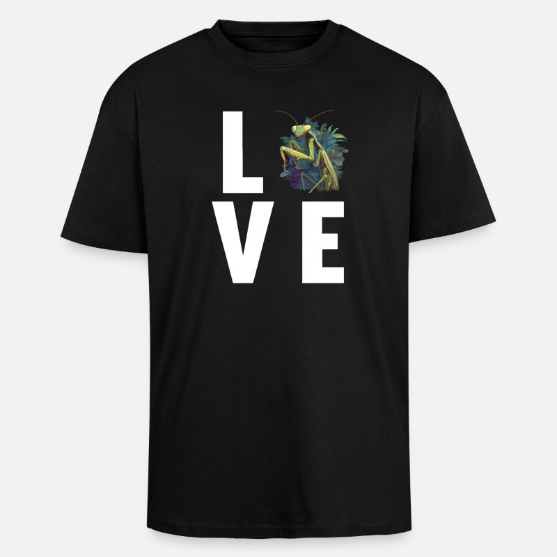 Gottesanbeterinnen Gottesanbeterin - Oversized Heavyweight Unisex T-Shirt - Schwarz
