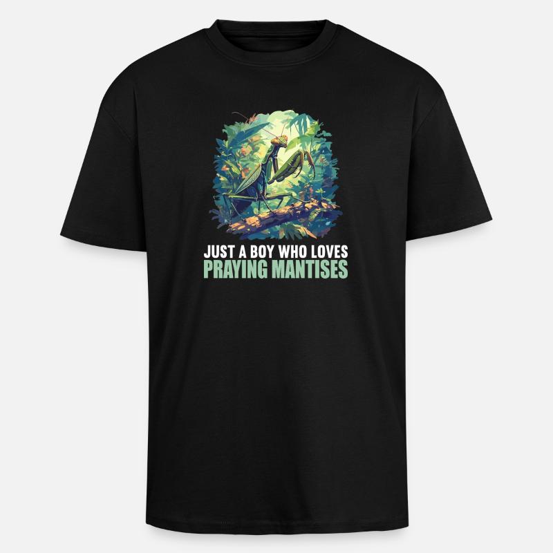 Gottesanbeterinnen Gottesanbeterin - Oversized Heavyweight Unisex T-Shirt - Schwarz