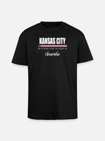 Kansas City - Unisex Oversized Heavyweight T-shirt - black