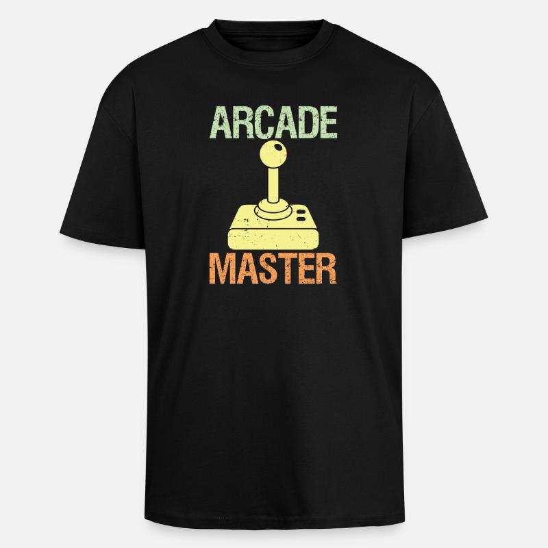 Arcade Master Classic Controller Retro Gaming  - Oversized Heavyweight Unisex T-Shirt - Schwarz