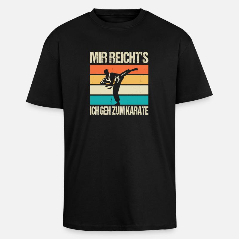Karate Training Geschenke Karatetraining - Oversized Heavyweight Unisex T-Shirt - Schwarz