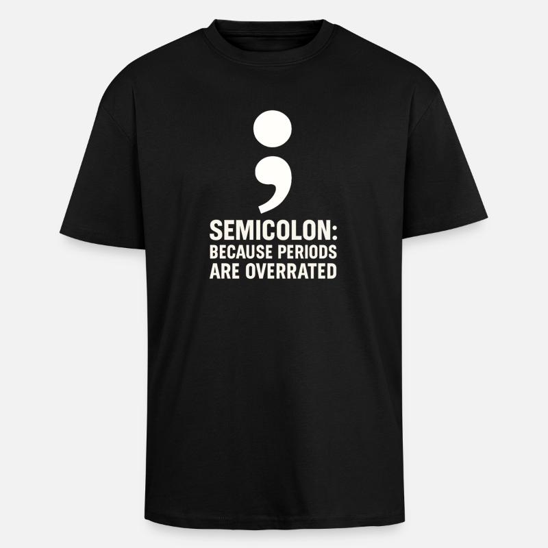 Grammatik Oxford Comma Language Rules - Oversized Heavyweight Unisex T-Shirt - Schwarz