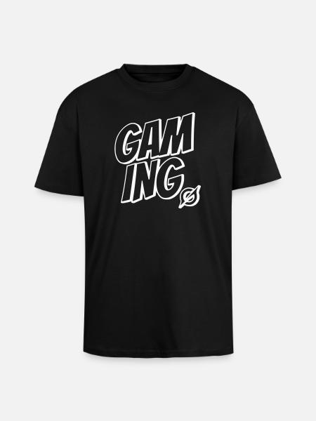 Gaming Lettering - Unisex Oversized Heavyweight T-shirt - black