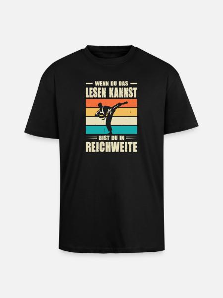 Karate Training Geschenke Karatetraining - Oversized Heavyweight Unisex T-Shirt - Schwarz