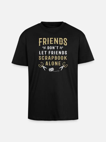 Scrapbook Scrapbooking - Oversized Heavyweight Unisex T-Shirt - Schwarz