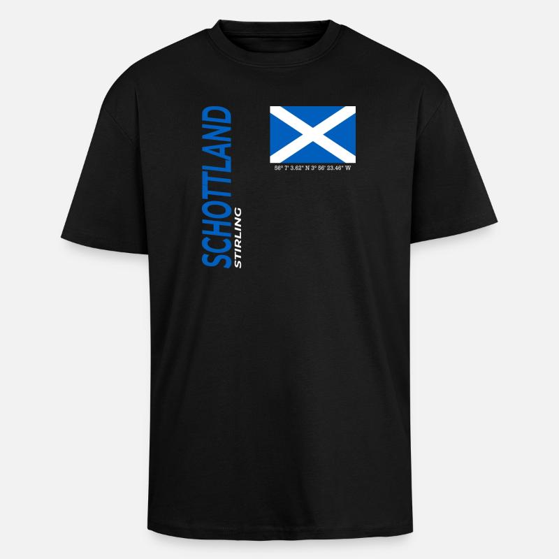 Stirling - Oversized Heavyweight Unisex T-Shirt - Schwarz