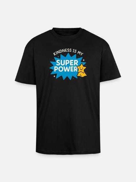 Anti-mobbing-freundlichkeit, Stehen Sie - Oversized Heavyweight Unisex T-Shirt - Schwarz