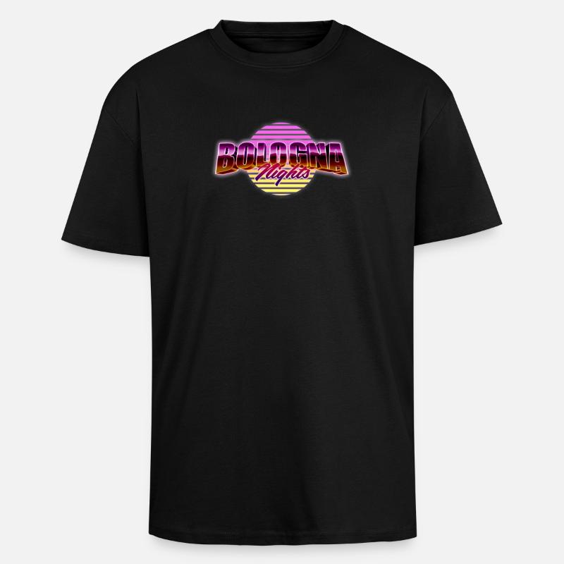 Nuits de Bologne - T-shirt unisexe oversize épais - noir