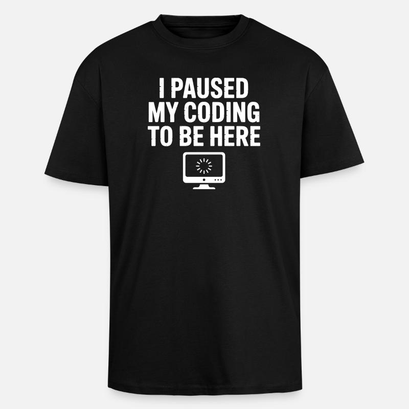 Witzige Programmierzitate und Debugging Humor - Oversized Heavyweight Unisex T-Shirt - Schwarz
