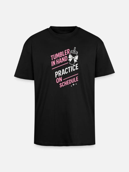 Cheer Mom Club Geschenk - Oversized Heavyweight Unisex T-Shirt - Schwarz