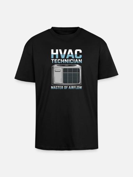 HVAC Techniker Kühltechnik Geschenk Männer Profis - Oversized Heavyweight Unisex T-Shirt - Schwarz