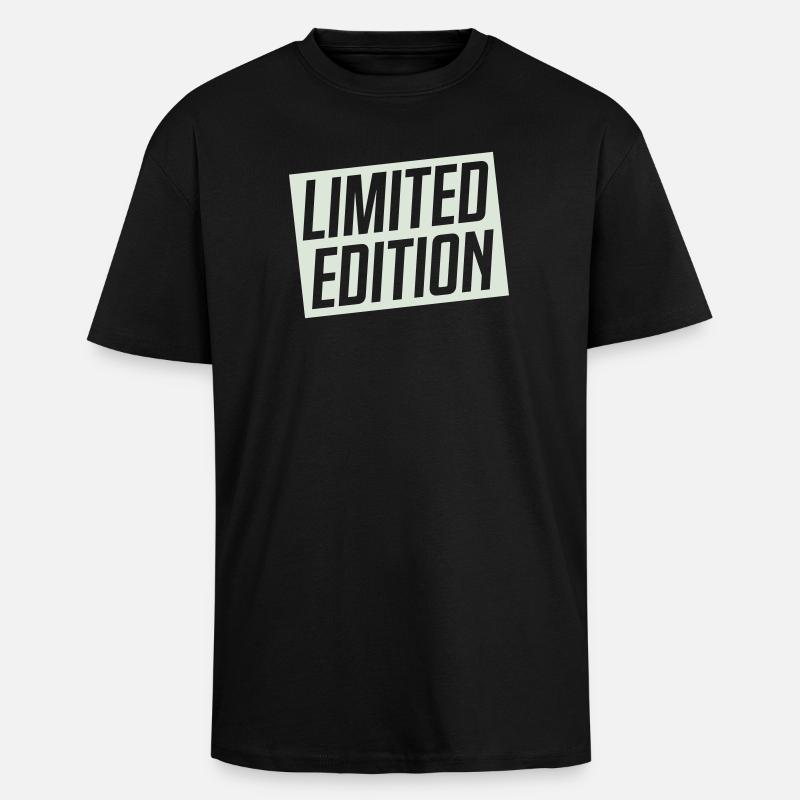 Limitierte Auflage Stempeldesign - Oversized Heavyweight Unisex T-Shirt - Schwarz