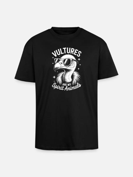 Vulture Saying Bird Funny Vulture Gift - Unisex Oversized Heavyweight T-shirt - black